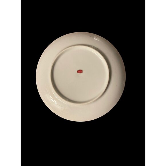 Vintage UCGC Japan 6 1/2” Floral and Bird Hand Painted Dish Plate - Picture 2 of 3